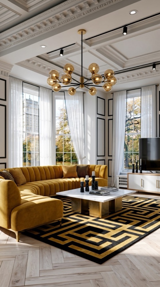 Mustard Bright Interior Design with AI: 15 Room Designs