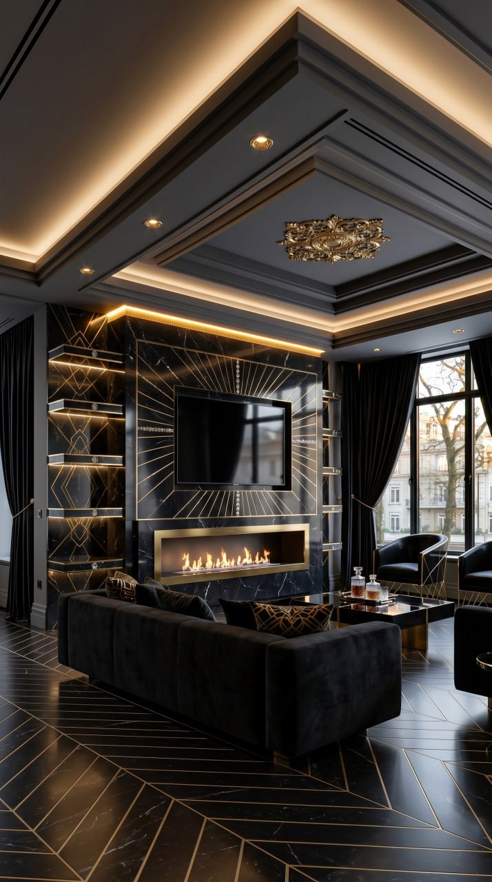 Glam Interior Design with AI: 15 Room Designs