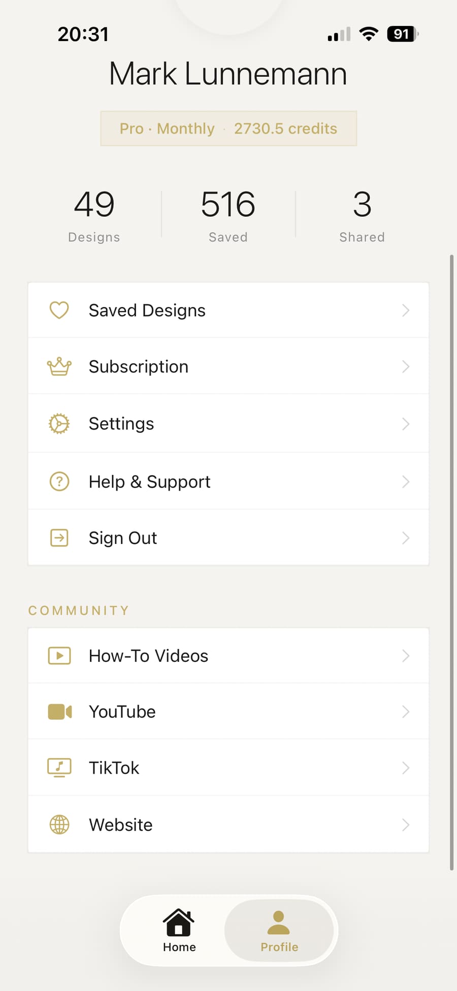 How-to videos and links to Aspire YouTube, TikTok and website