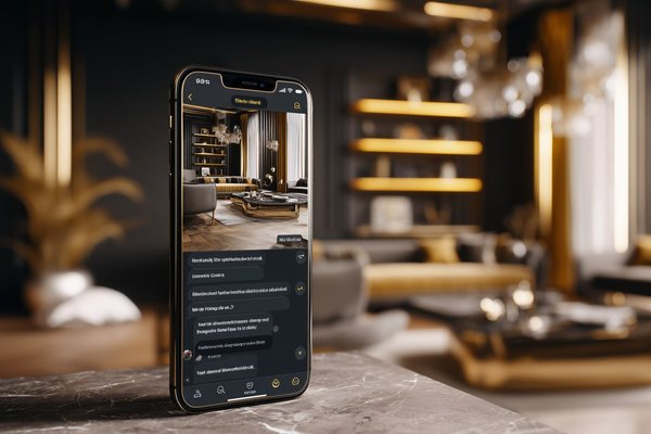 Describe Your Vision - Phone with text input