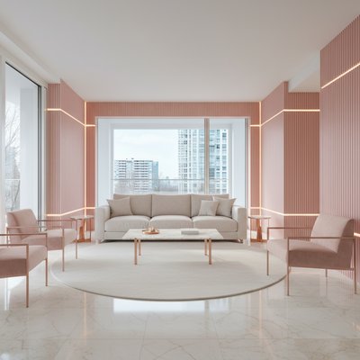 Blush Fluted